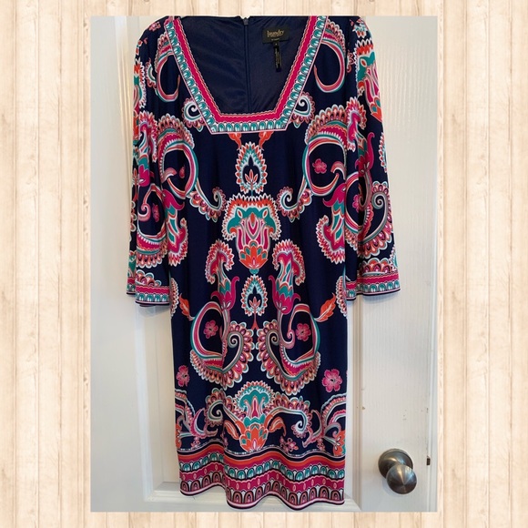 Laundry by Shelli Segal LA - Paisley Dress - Size 4 - Worn Once - Picture 1 of 10